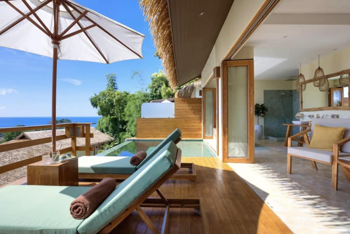 VILLA VUE MER 1 CH. AVEC PISCINE – LAMAI CENTER