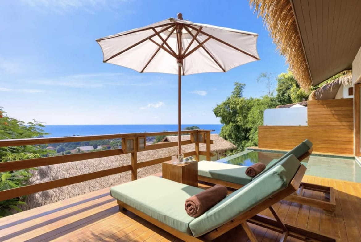 VILLA VUE MER 1 CH. AVEC PISCINE – LAMAI CENTER