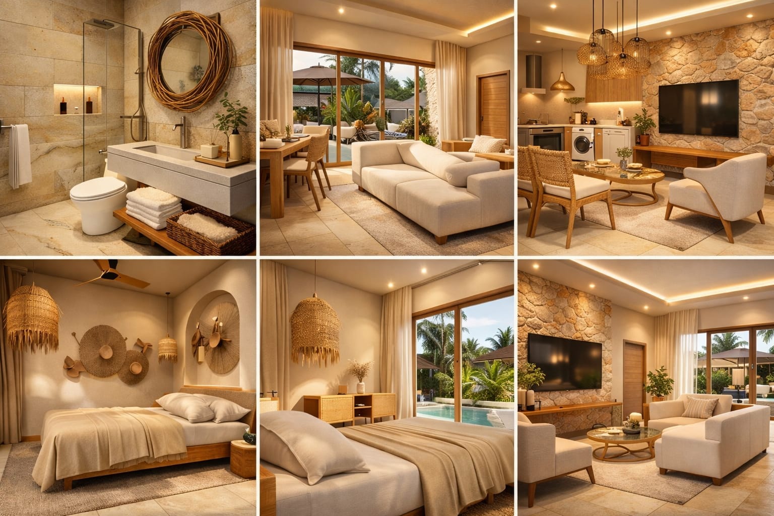 Projet Maenam villas 2 chambres Koh Samui | Résidence Exclusive de 8 Villas avec Piscine