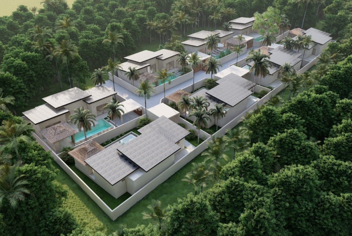Projet Maenam villas 2 chambres Koh Samui | Résidence Exclusive de 8 Villas avec Piscine