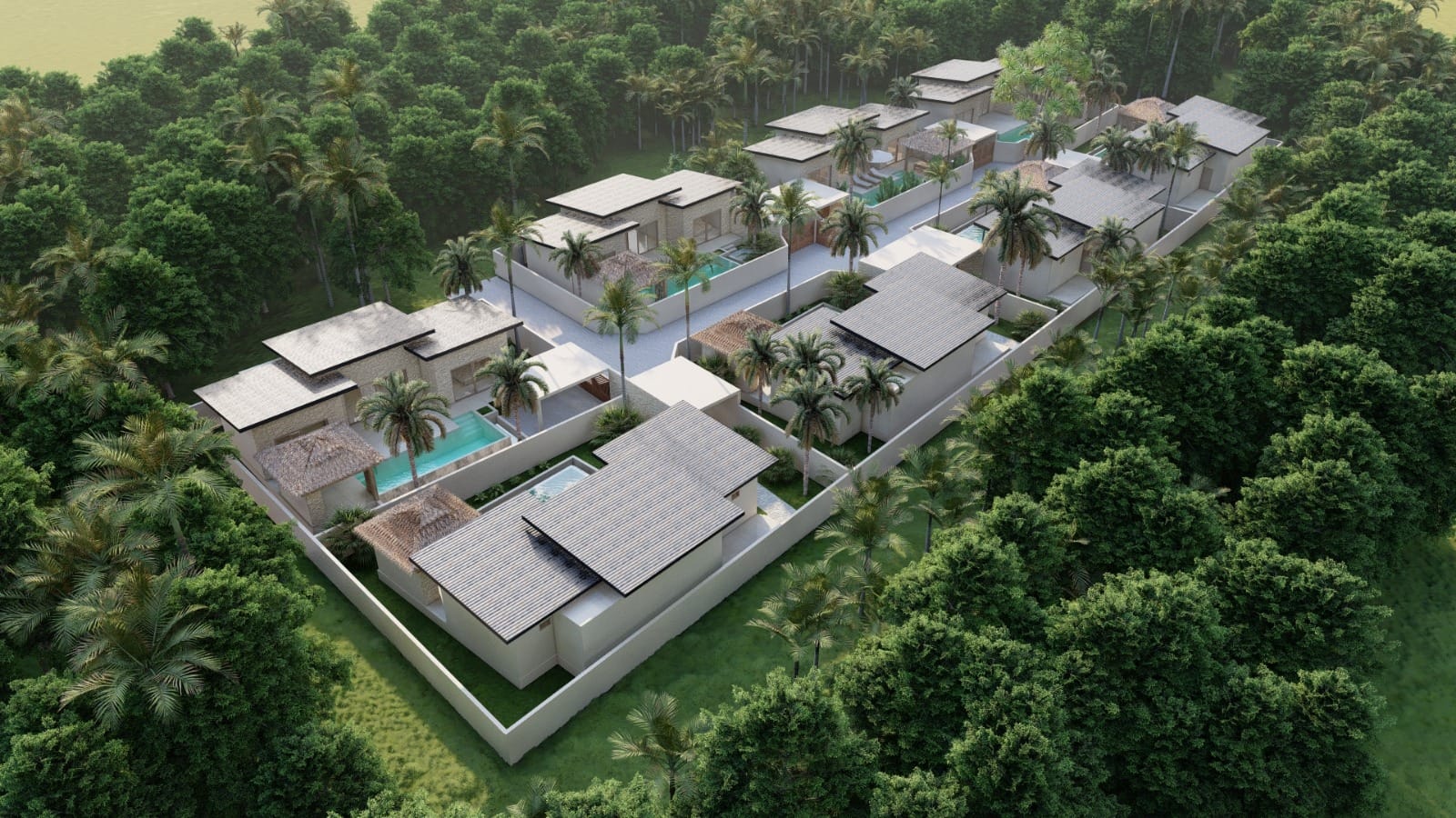 Projet Maenam villas 2 chambres Koh Samui | Résidence Exclusive de 8 Villas avec Piscine