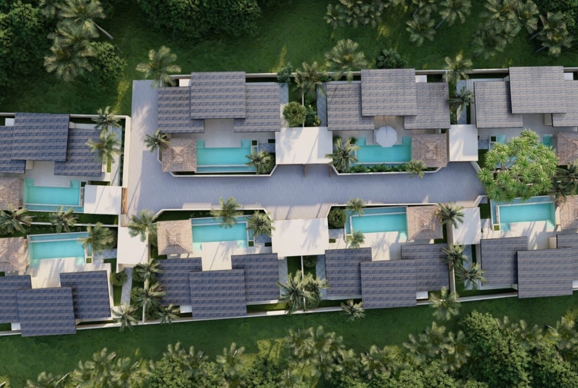 Projet Maenam villas 2 chambres Koh Samui | Résidence Exclusive de 8 Villas avec Piscine