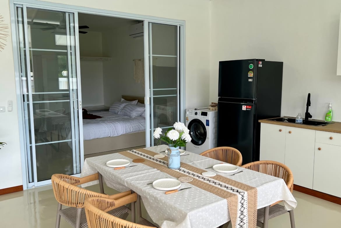 MAISON NEUVE 2 CHAMBRES ET PANNEAUX SOLAIRES À VENDRE – MAENAM SOI 4, KOH SAMUI
