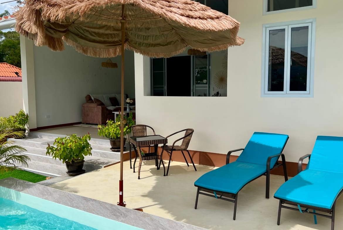 MAISON NEUVE 2 CHAMBRES ET PANNEAUX SOLAIRES À VENDRE – MAENAM SOI 4, KOH SAMUI
