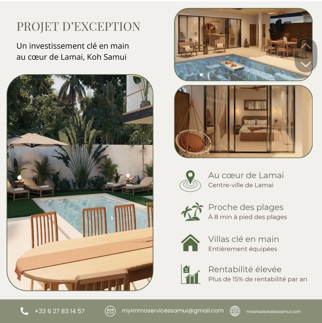 Villas neuves avec piscine privée à vendre à Lamai – Koh Samui Villas neuves avec piscine privée à vendre à Lamai – Koh Samui