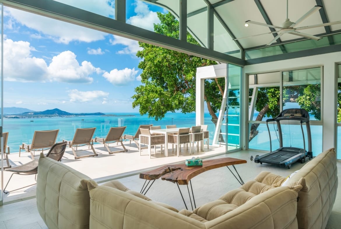 SOMPTUEUSE VILLA 4 CHAMBRES VUE MER PANORAMIQUE À CORAL COVE / CHAWENG NOI – KOH SAMUI