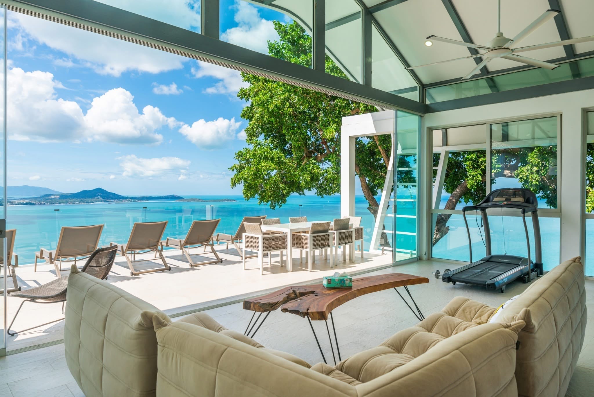 SOMPTUEUSE VILLA 4 CHAMBRES VUE MER PANORAMIQUE À CORAL COVE / CHAWENG NOI – KOH SAMUI
