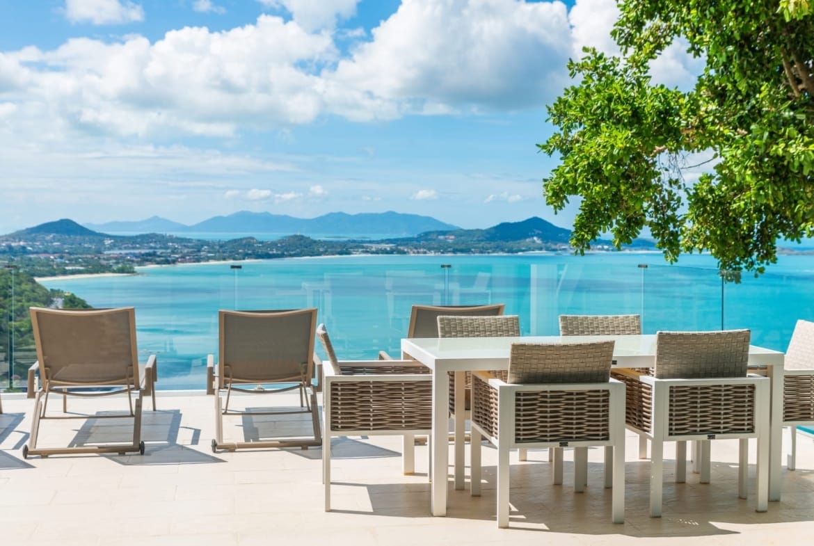 SOMPTUEUSE VILLA 4 CHAMBRES VUE MER PANORAMIQUE À CORAL COVE / CHAWENG NOI – KOH SAMUI