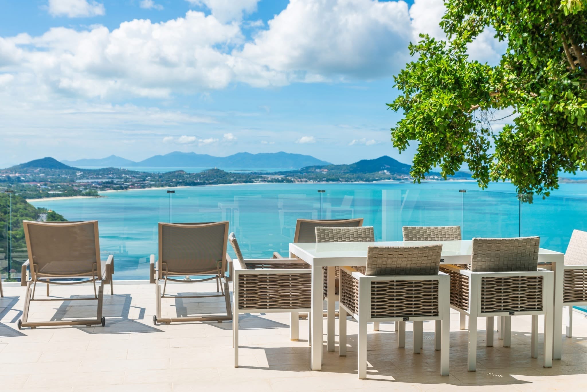 SOMPTUEUSE VILLA 4 CHAMBRES VUE MER PANORAMIQUE À CORAL COVE / CHAWENG NOI – KOH SAMUI