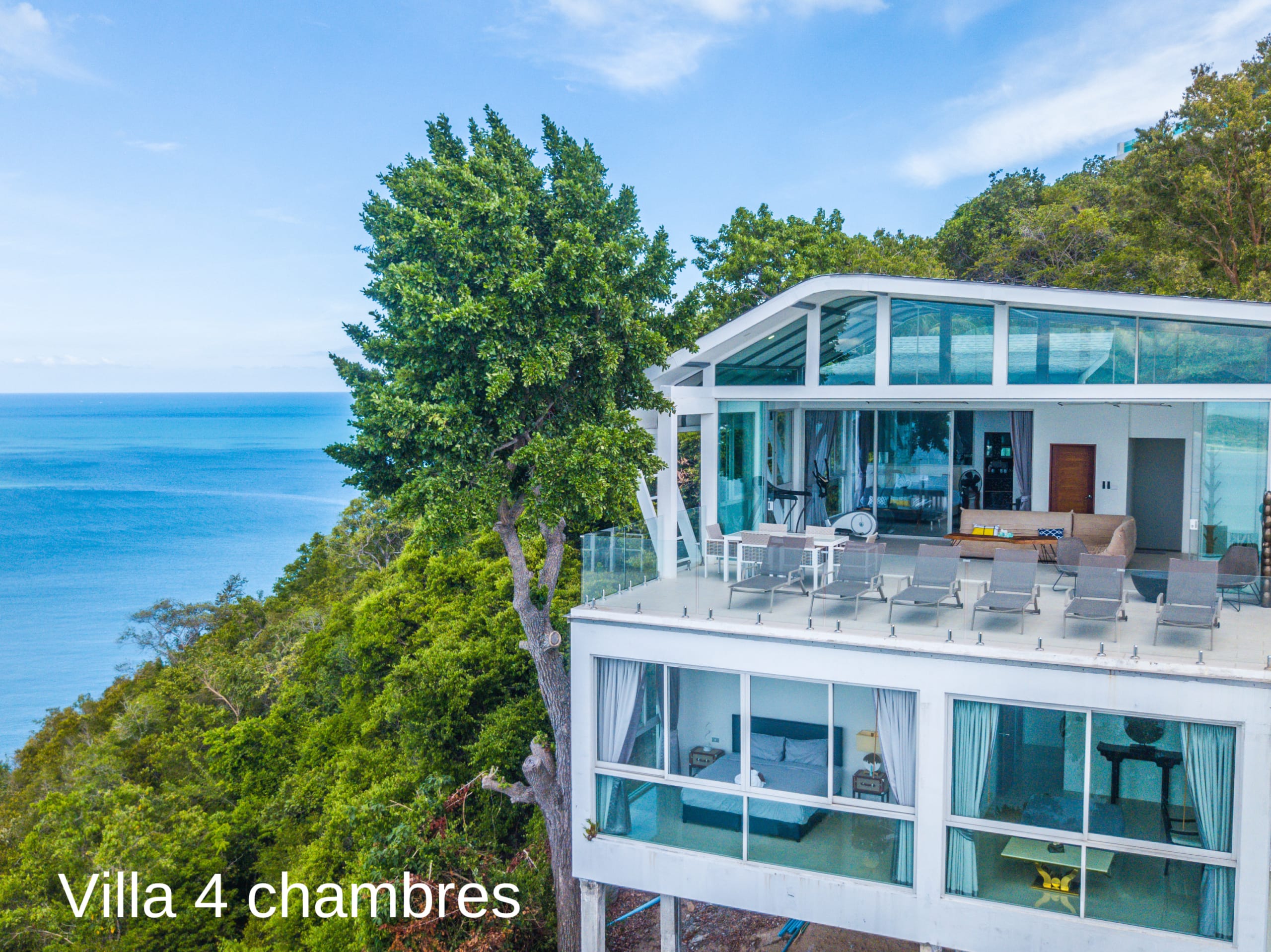 SOMPTUEUSE VILLA 4 CHAMBRES VUE MER PANORAMIQUE À CORAL COVE / CHAWENG NOI – KOH SAMUI